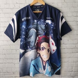 Primitive Demon Slayer Tanijro Kamando Mesh Jersey Shirt